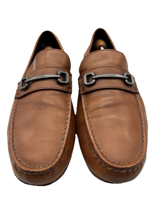 Coach Brown Leather Horsebit Loafers Mens 10.5 D Driving Moccasins Shoes main image 6